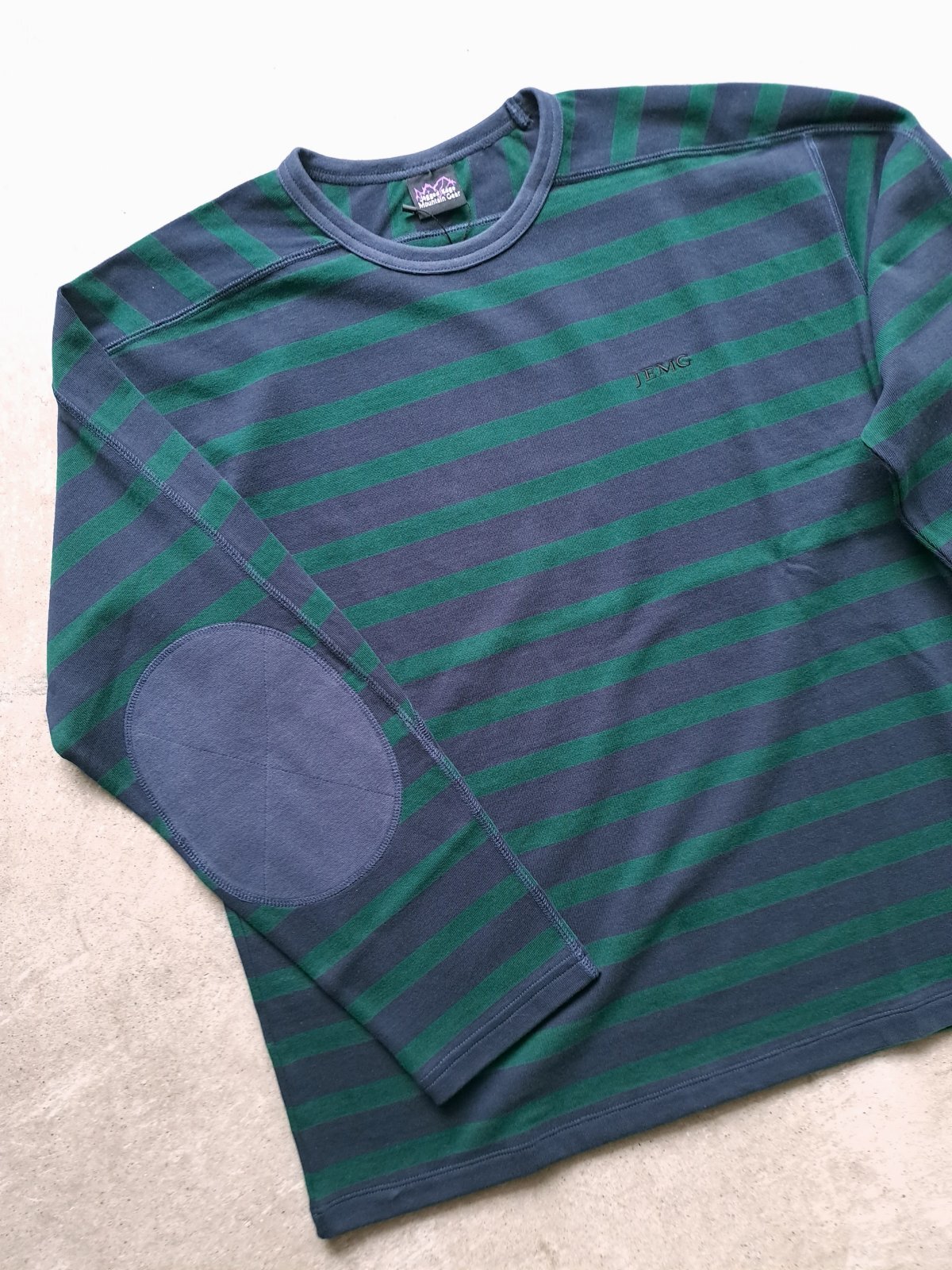 画像1: 【Jagged Edge Mountain Gear】"CLIMBING BORDER L/S TEE / GREEN"