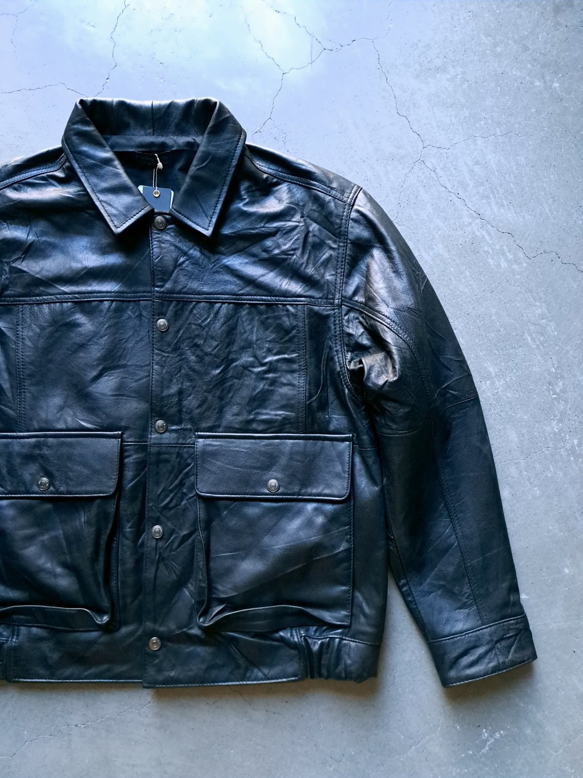 画像1: 【modem design】"Reproduct Leather Flight Jacket"