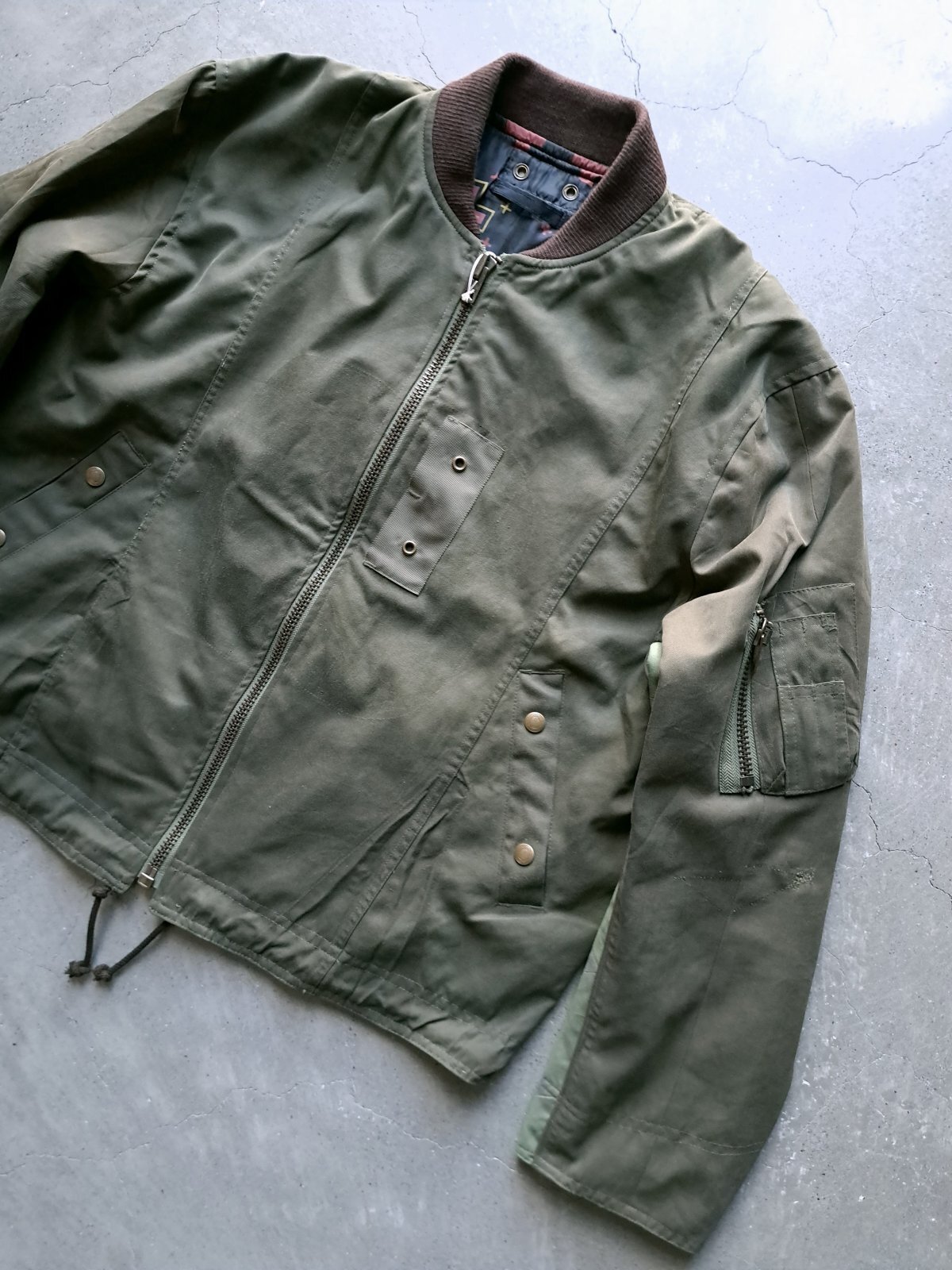 画像1: 【Nasngwam】 "BARBARIAN FLIGHT JACKET / OLIVE"