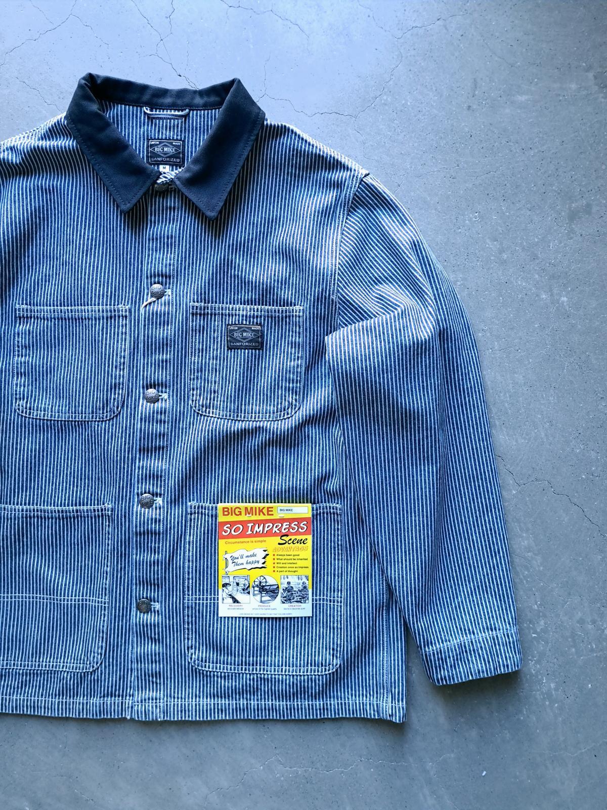 画像1: 【BIG MIKE】"Duck Collar Denim Coverall / HICKORY"