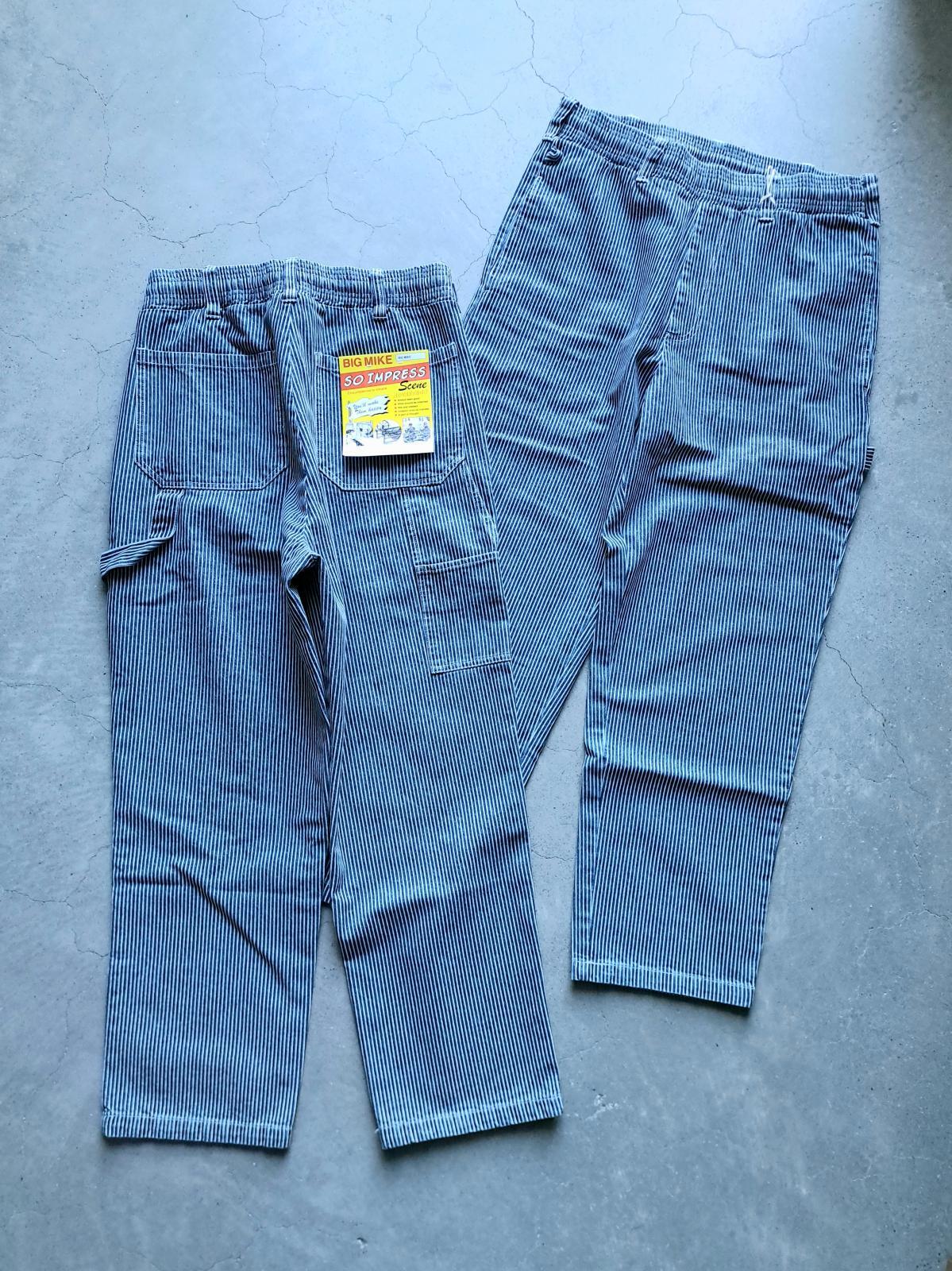 画像1: 【BIG MIKE】"Denim Painter Belt Easy Pants / HICKORY"