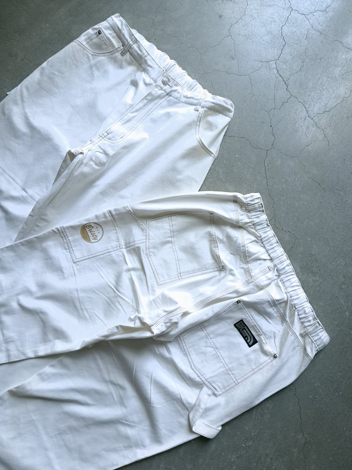 画像1: 【FAR EAST NETWORK】”Canvas Painter Pants / Off White”