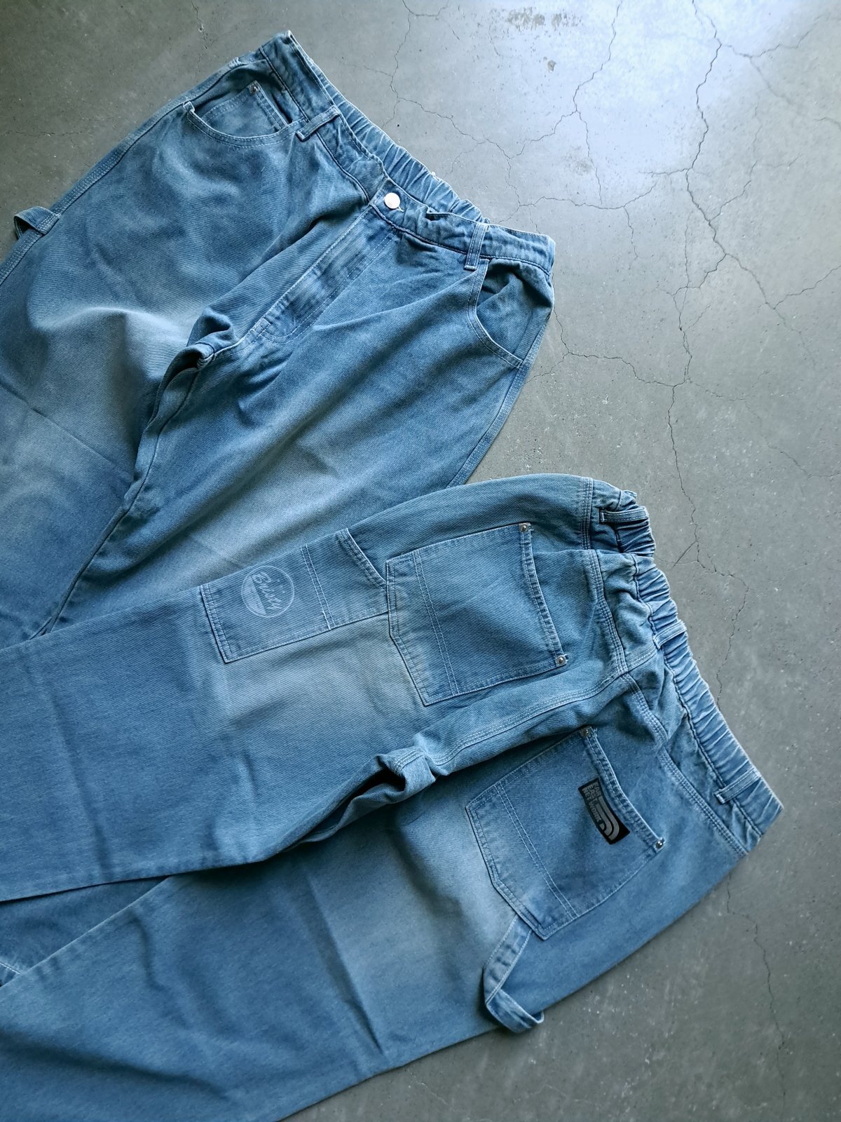 画像1: 【FAR EAST NETWORK】”Denim Painter Pants / Light Indigo”