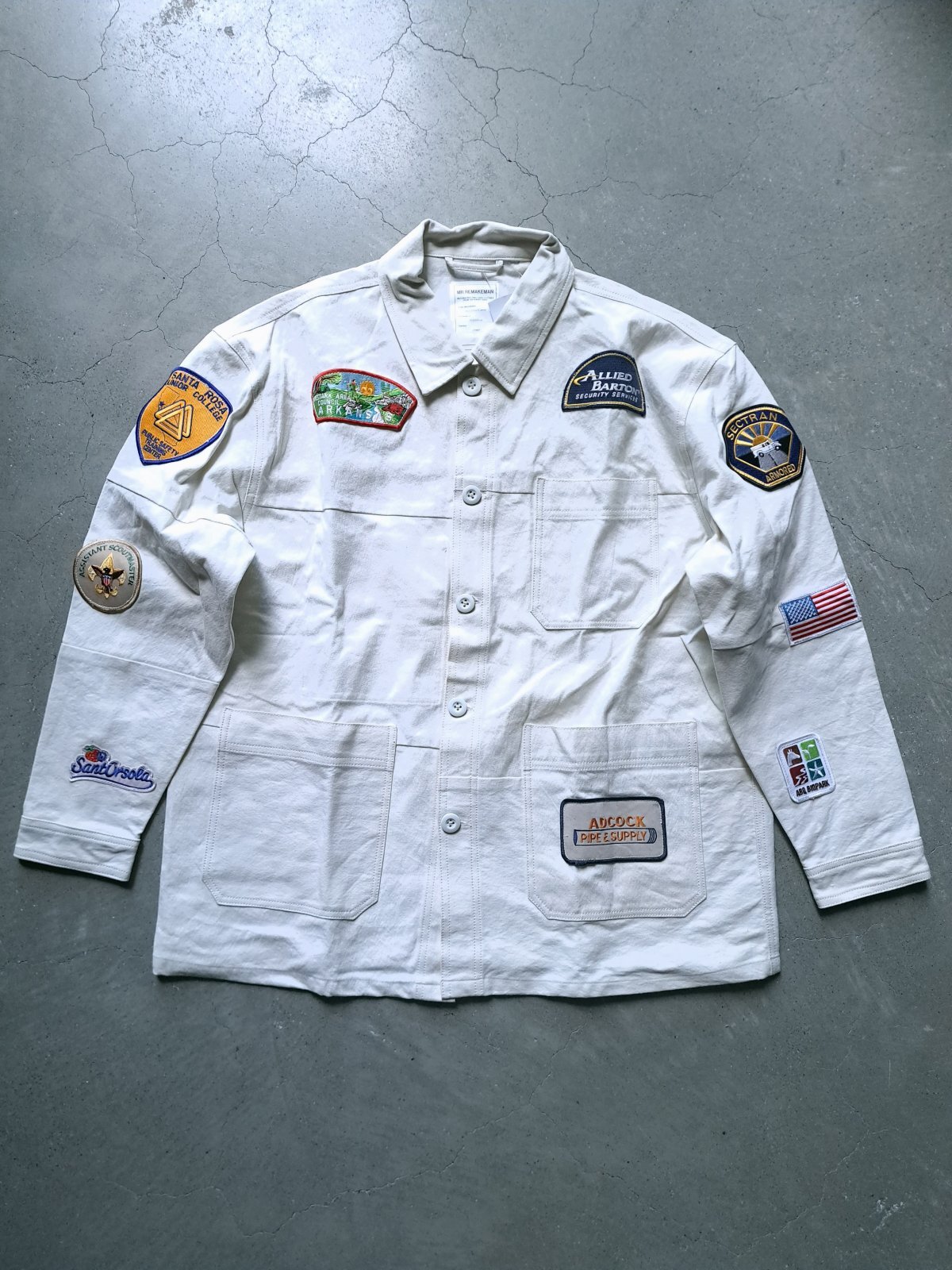 画像1: 【MR.REMAKEMAN】"Tent Wappen Works Shirt / M"