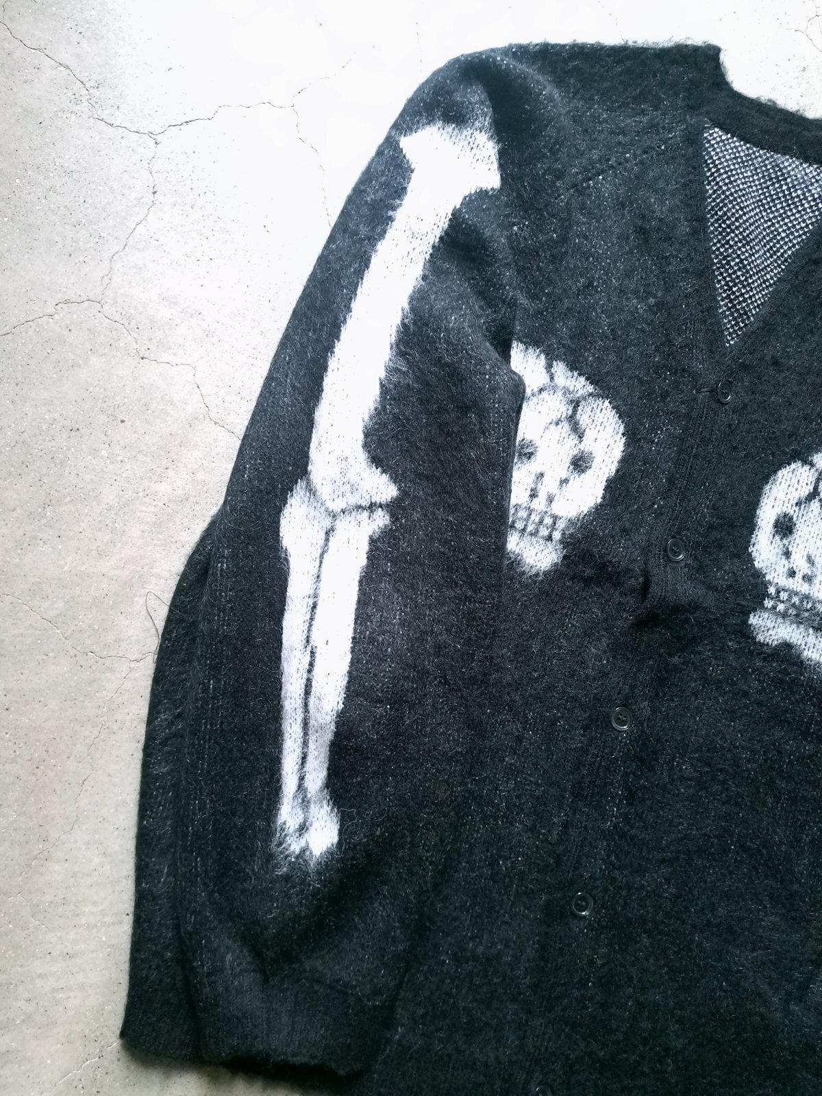 画像9: 【THRIFTY LOOK】"RAGLAN SLEEVE SOUVENIR CARDIGAN - SKULL"