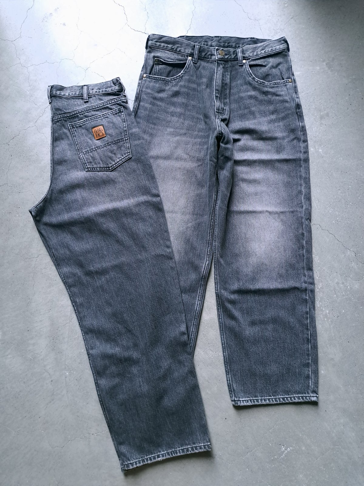 画像1: 【GUNG HO】"DENIM TAPARED PANTS"