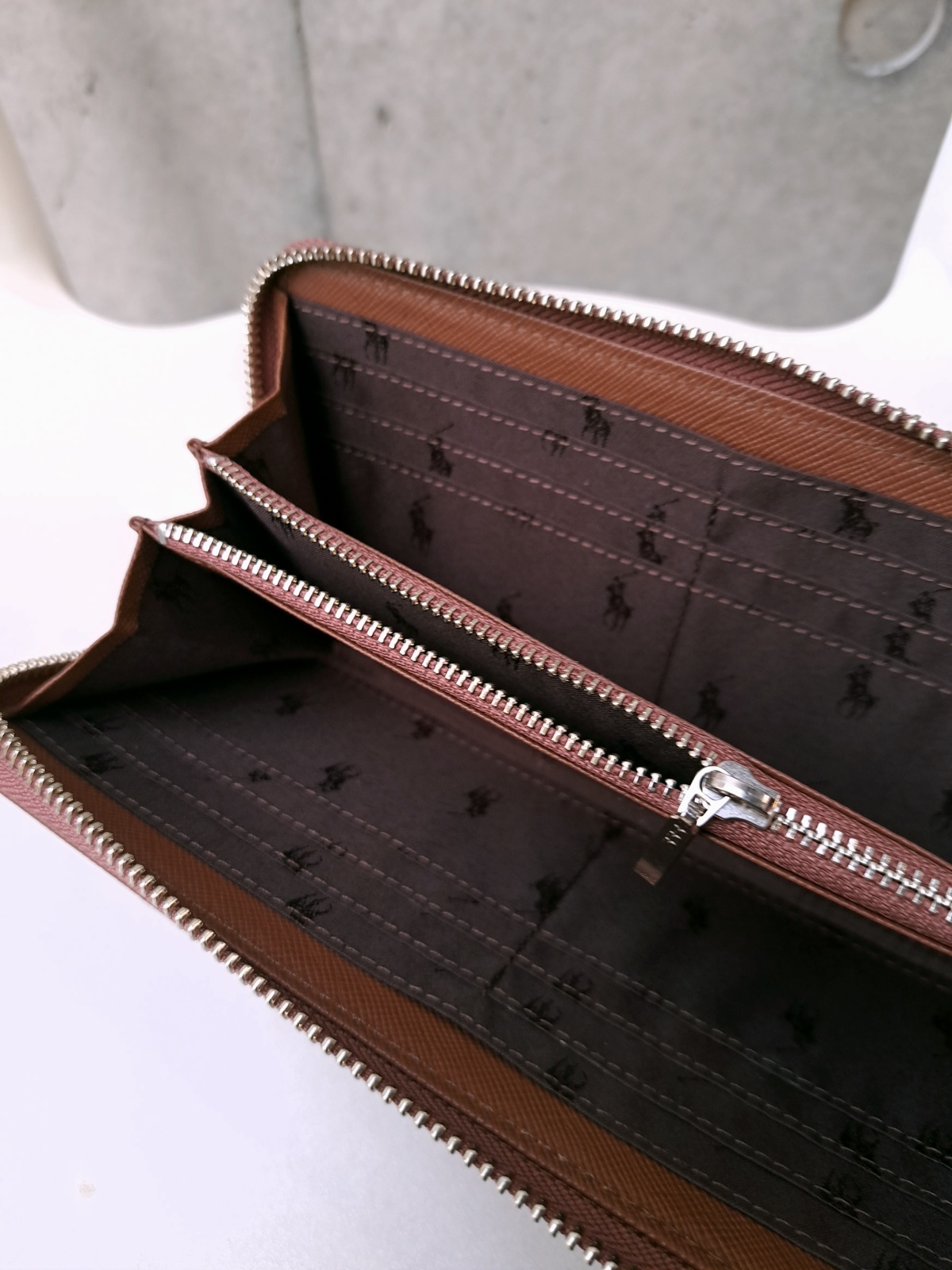 画像16: 【Polo Ralph Lauren】"Contrast Leather with Color Polo Round long wallet"