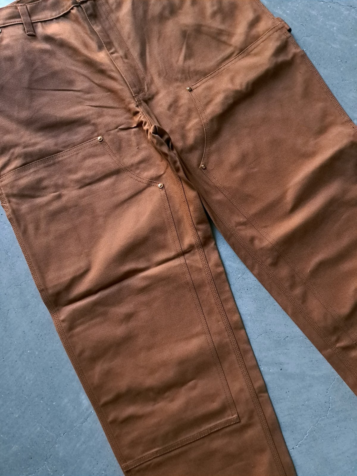 画像6: 【HOUSTON】”DUCK DOUBLE KNEE PAINTER PNATS / BROWN”