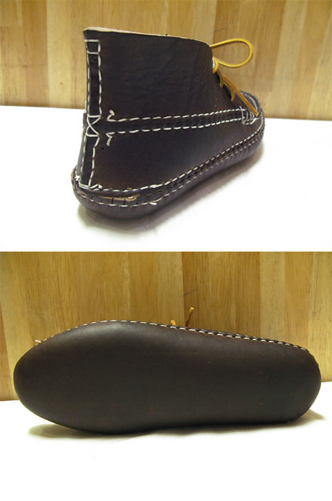画像: ARROW MOCCASIN(アローモカシン) 4W Double Leather Sole Moccasin Boot(Brown)
