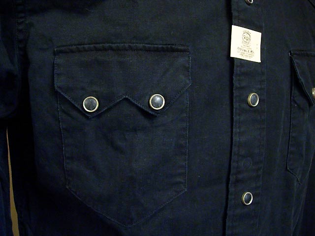 画像: RRL(ダブルアールエル) ウエスタンシャツ(Black)